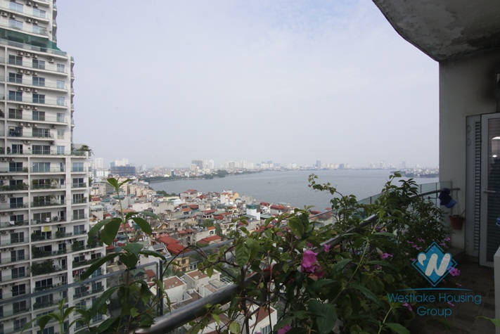 High floor lake view two bedrooms apartment in Golden Westlake, Tay Ho, Ha Noi